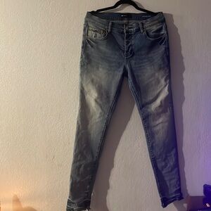 purple brand 33 light washed fashion denim pants